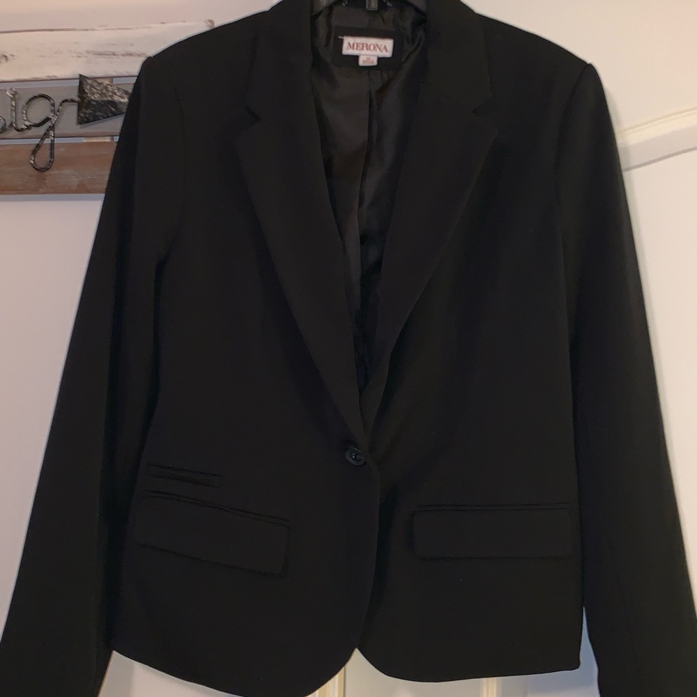 Women’s Merona Black Blazer Sz 12